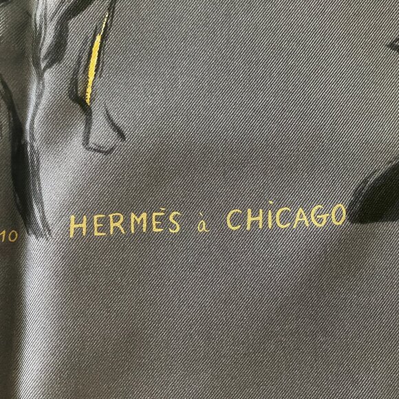 Hermes Chicago Limited Edition 90 cm Silk Scarf - Picture 2 of 7